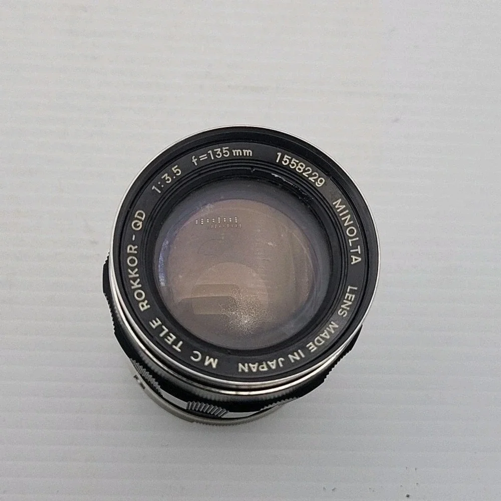 Minolta MC Tele Rokkor-QD 135mm F3.5 Lens With Case‎